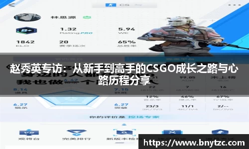 赵秀英专访：从新手到高手的CSGO成长之路与心路历程分享